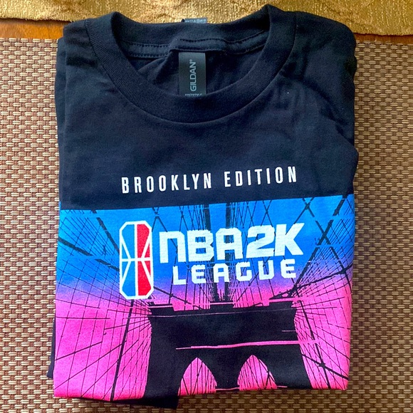 Three Brooklyn Nets Edition NBA 2k League T-Shirts
